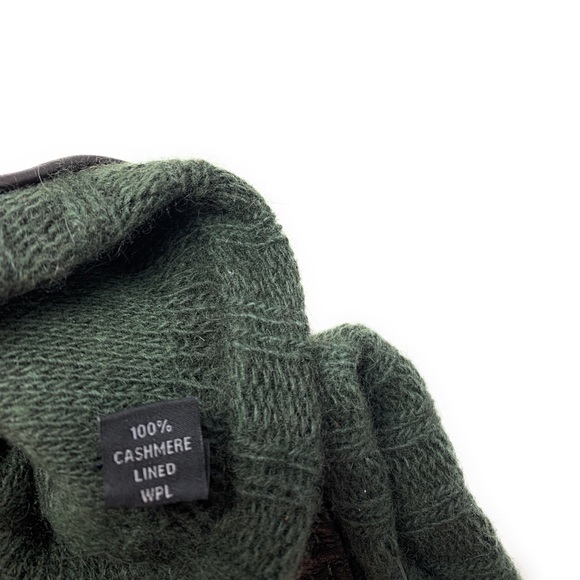 Bloomingdales Mens Cashmere & Leather Gloves Small - Picture 4 of 6